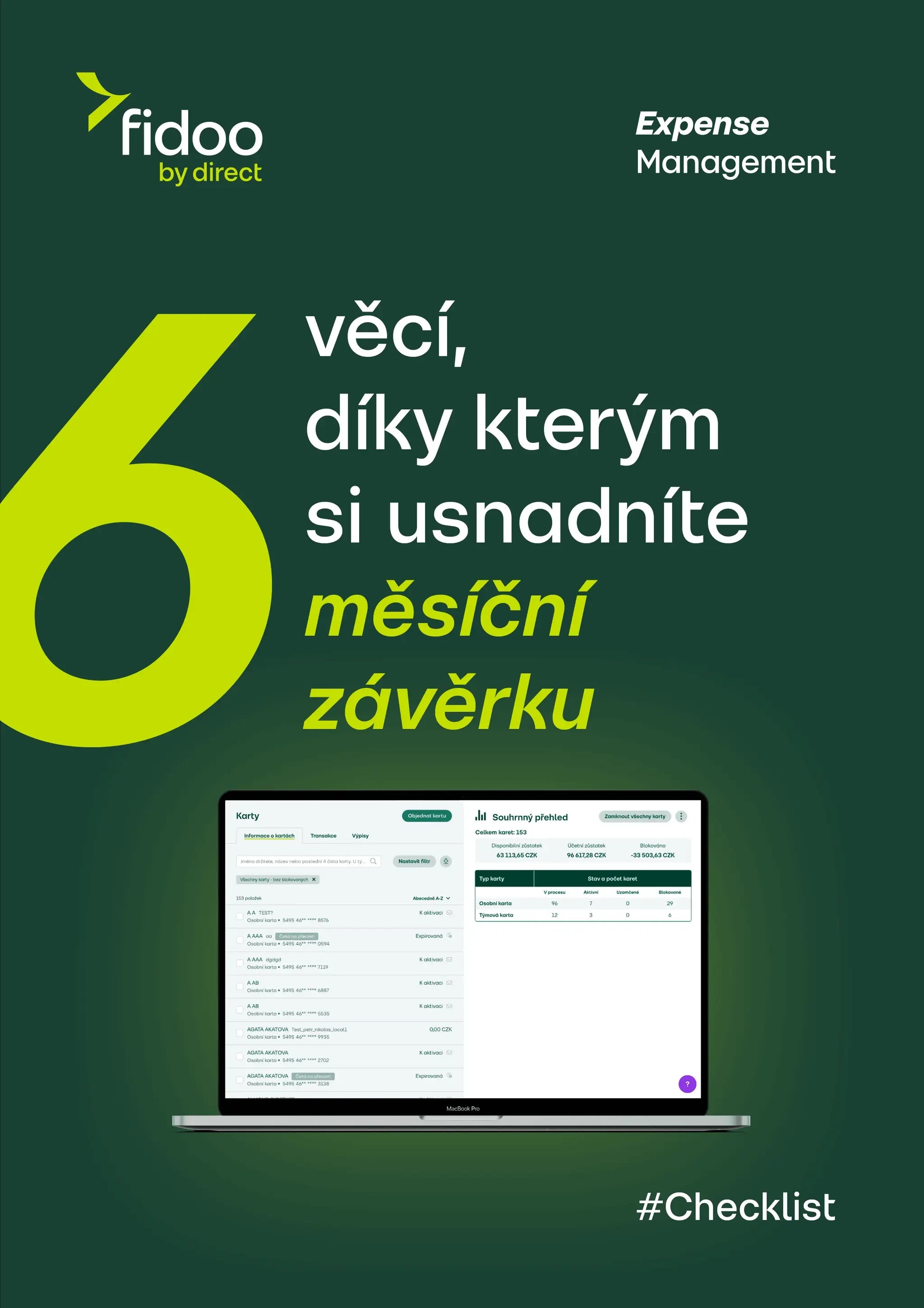 Získejte checklist pro rychlejší a jednodušší měsíční závěrku