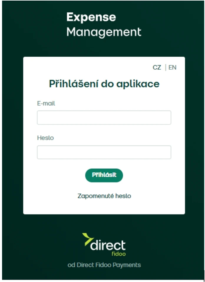 Webová aplikace Fidoo