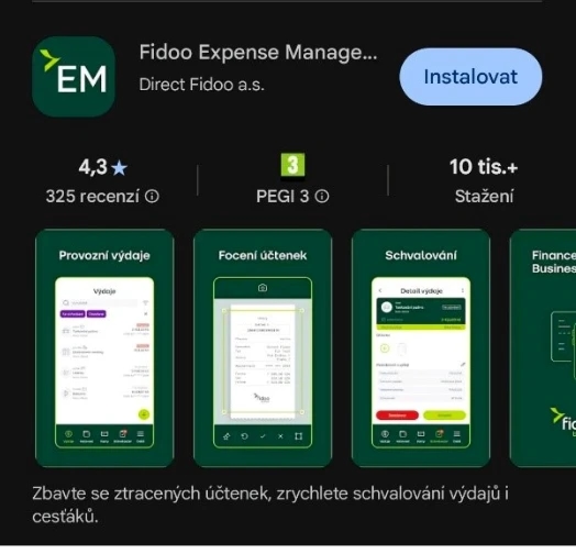 První přihlášení do mobilní aplikace