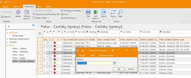 Spusťte Zpracuj cesťák (zprávu)