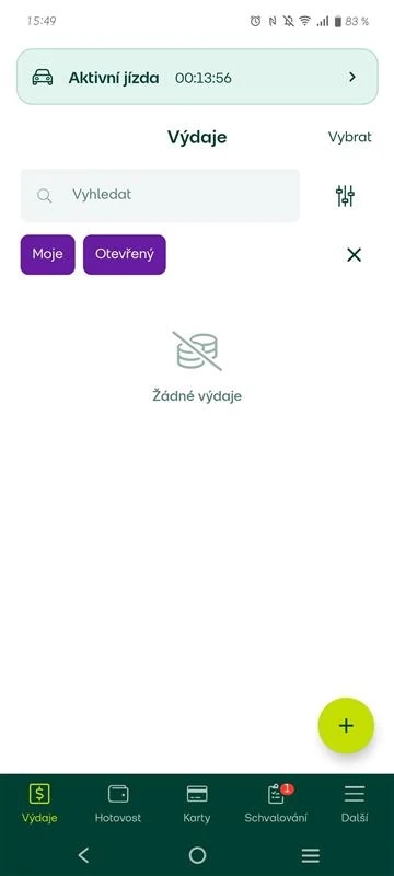 Sledujte běžící jízdu