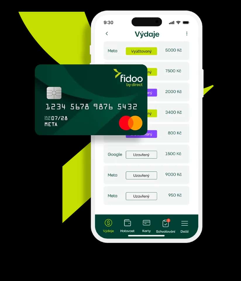 Firemní karta a aplikace Fidoo