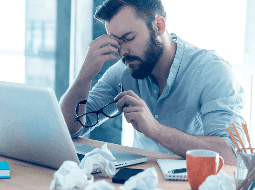 Ztrápený český podnikatel