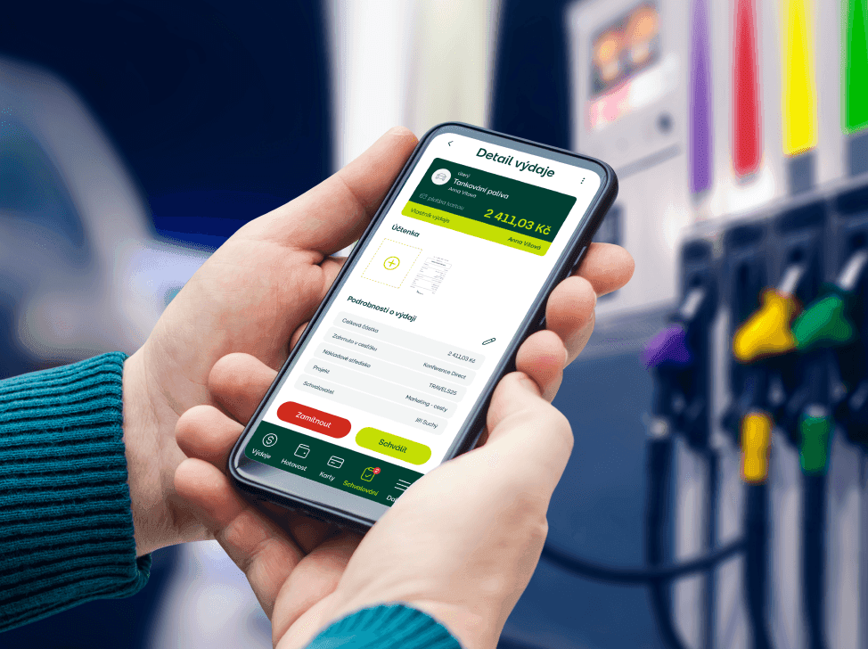 Aplikace Fidoo na tankovací stanici