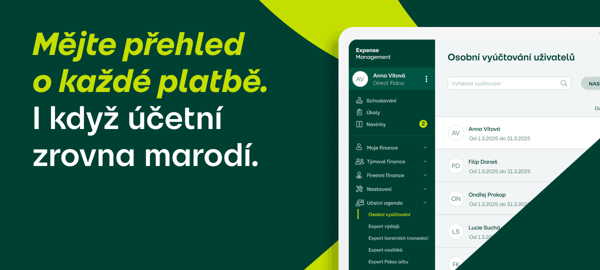 Mějte přehled o každé platbě. I když účetní zrovna marodí.