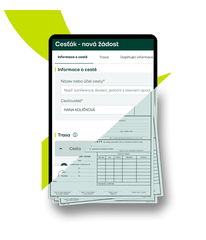 Nová žádost o online cesťák