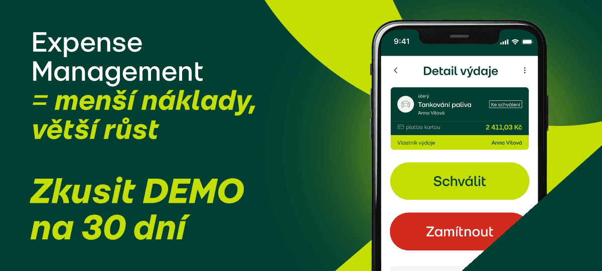 Expense Management = menší náklady, větší růst. Zkuste demo na 30 dní