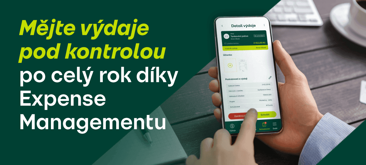 Mějte výdaje pod kontrolou po celý rok díky Expense Managementu