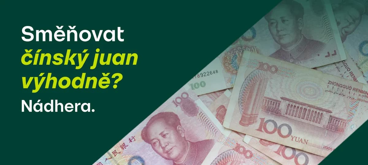 Směňovat čínský juan výhodně? Nádhera.