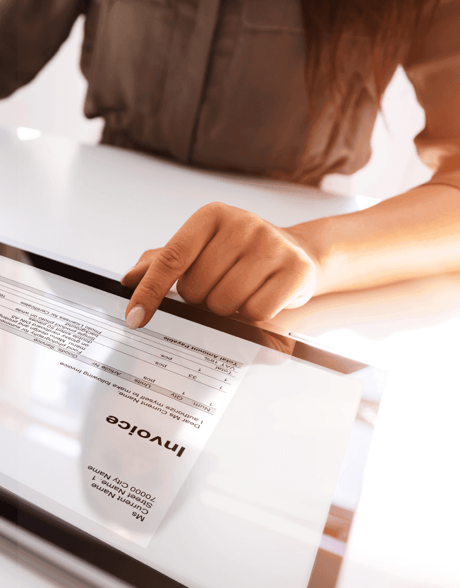 Účetní systém na tabletu