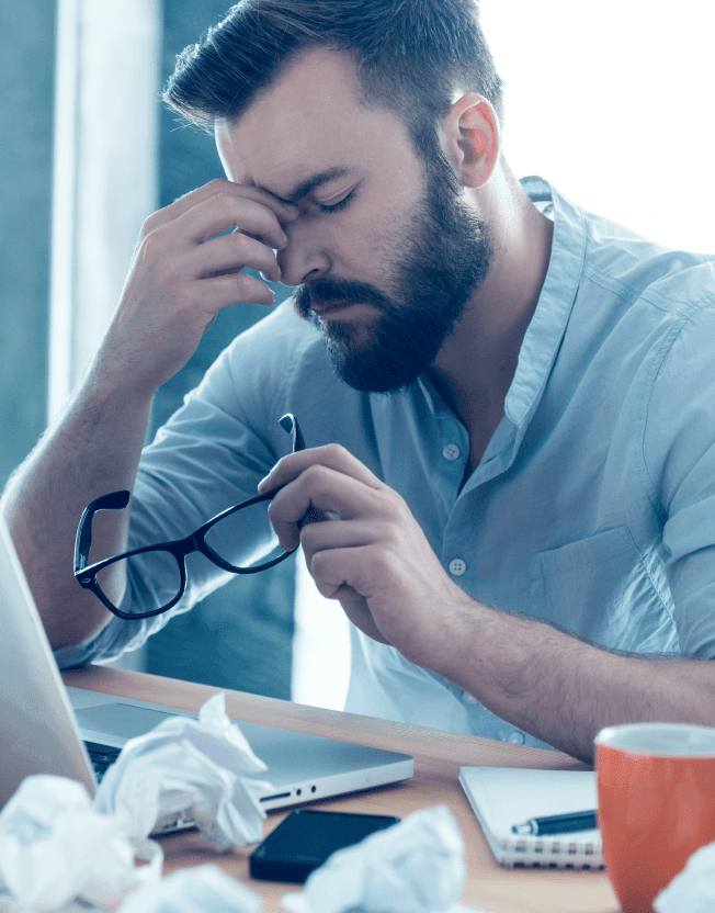 Ztrápený český podnikatel