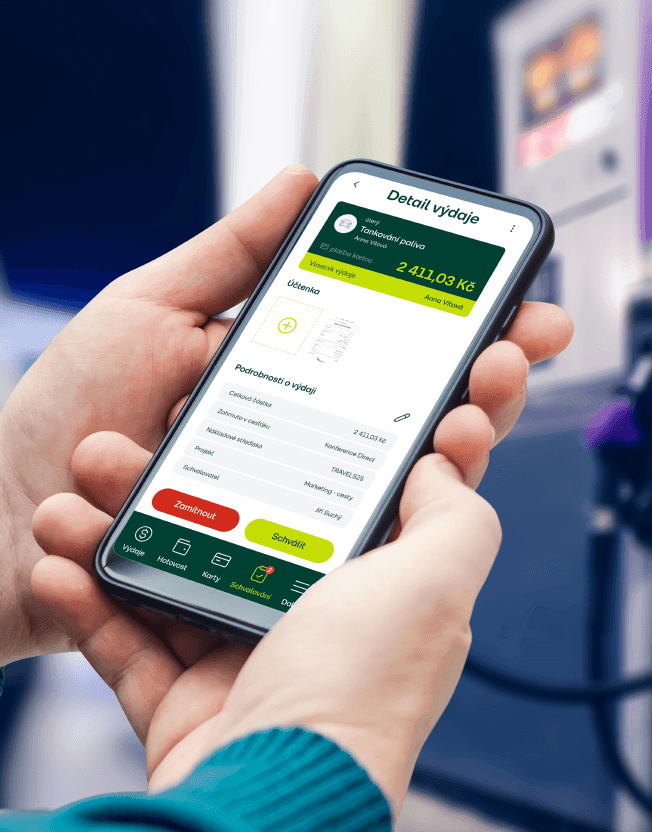 Aplikace Fidoo na tankovací stanici