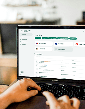 Zobrazení IBAN čísla v aplikace Expense Management od Fidoo