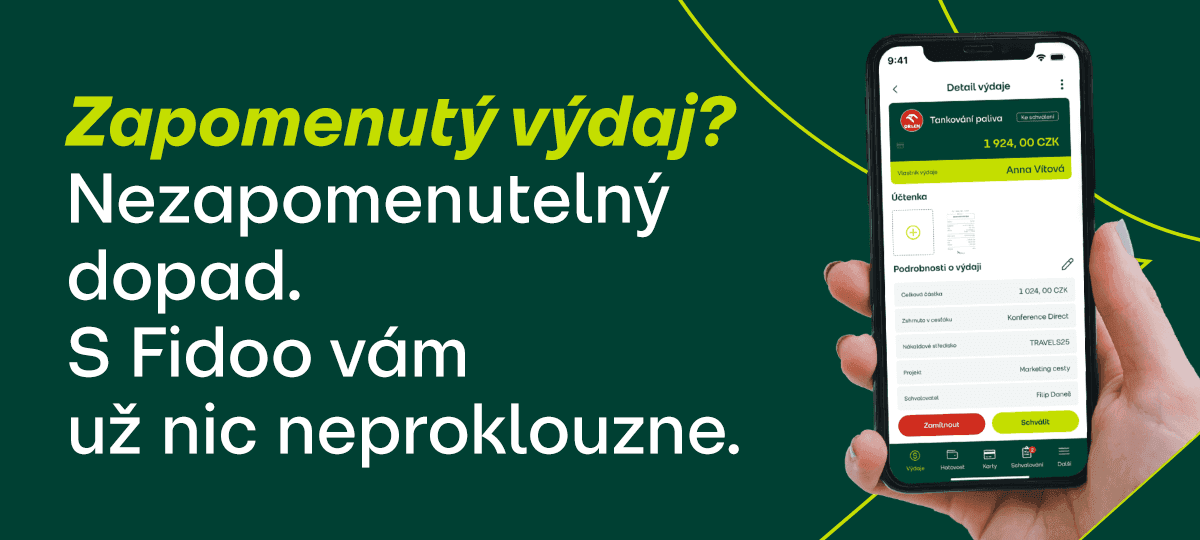 Zapomenutý výdaj? Nezapomenutelný dopad. S Fidoo vám už nic neproklouzne.