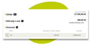 Položky v osobním vyúčtování