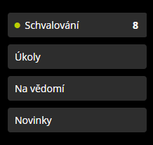 Notifikace Schvalování