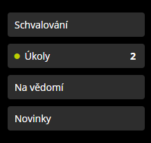 Notifikace úkoly